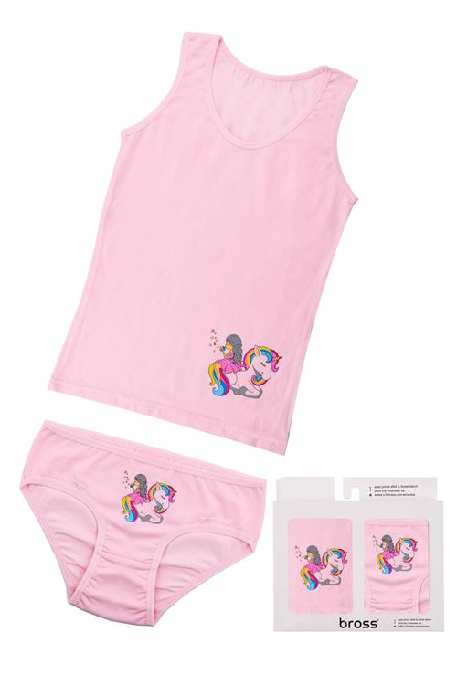 Girls' Unicorn Vest Slip Pack 6