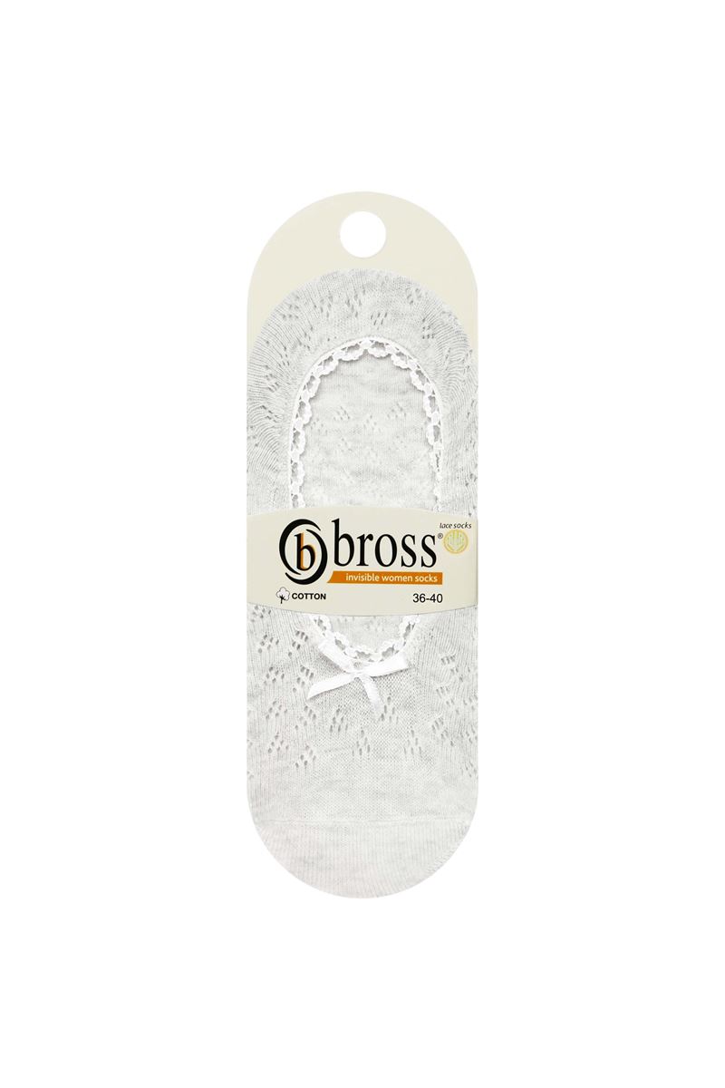 BROSS NET WOMEN S INVISIBLE SOCKS WHITE