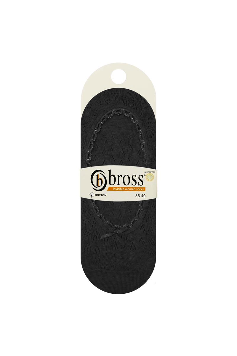 BROSS NET WOMEN S INVISIBLE SOCKS BLACK