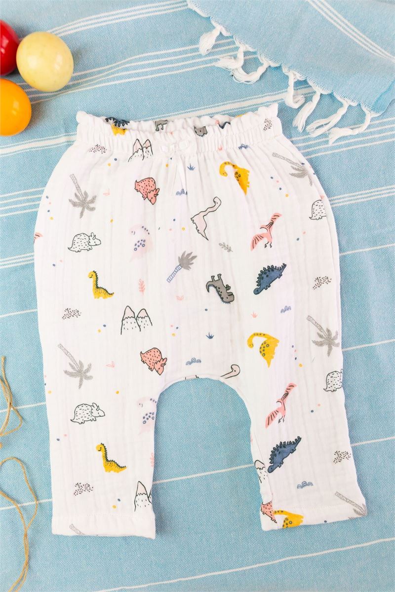 BONDILOLLY BABY 100% COTTON MUSLIN PANTS 