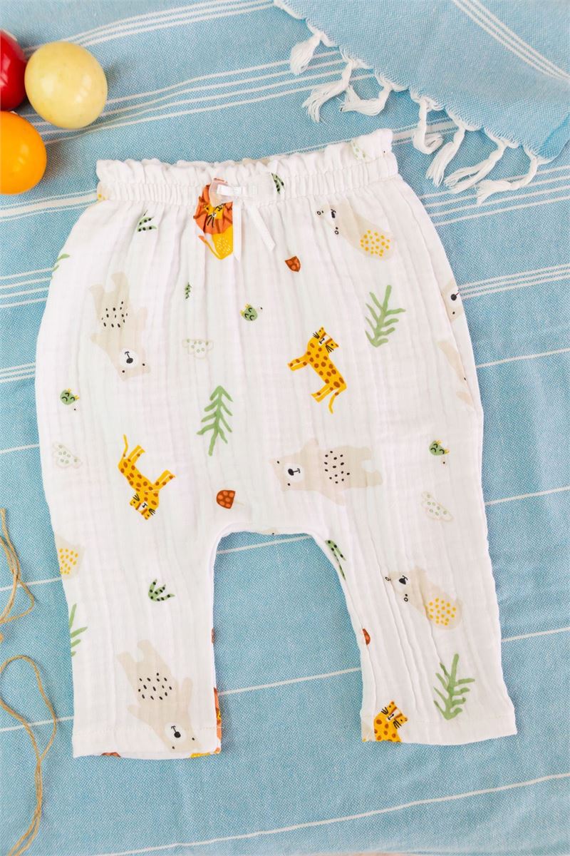 BONDILOLLY BABY 100% COTTON MUSLIN PANTS 