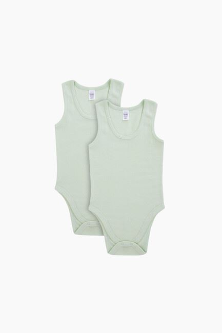 Organic Sleeveless Babies  Body With Snap Crotch 6