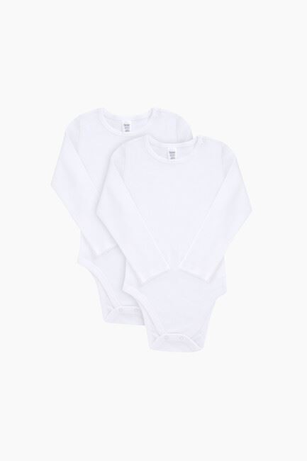 Organic Long Sleeve Babies  Body With Snap Crotch 6