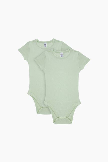 Organic Half Sleeve Babies  Body With Snap Crotch 6