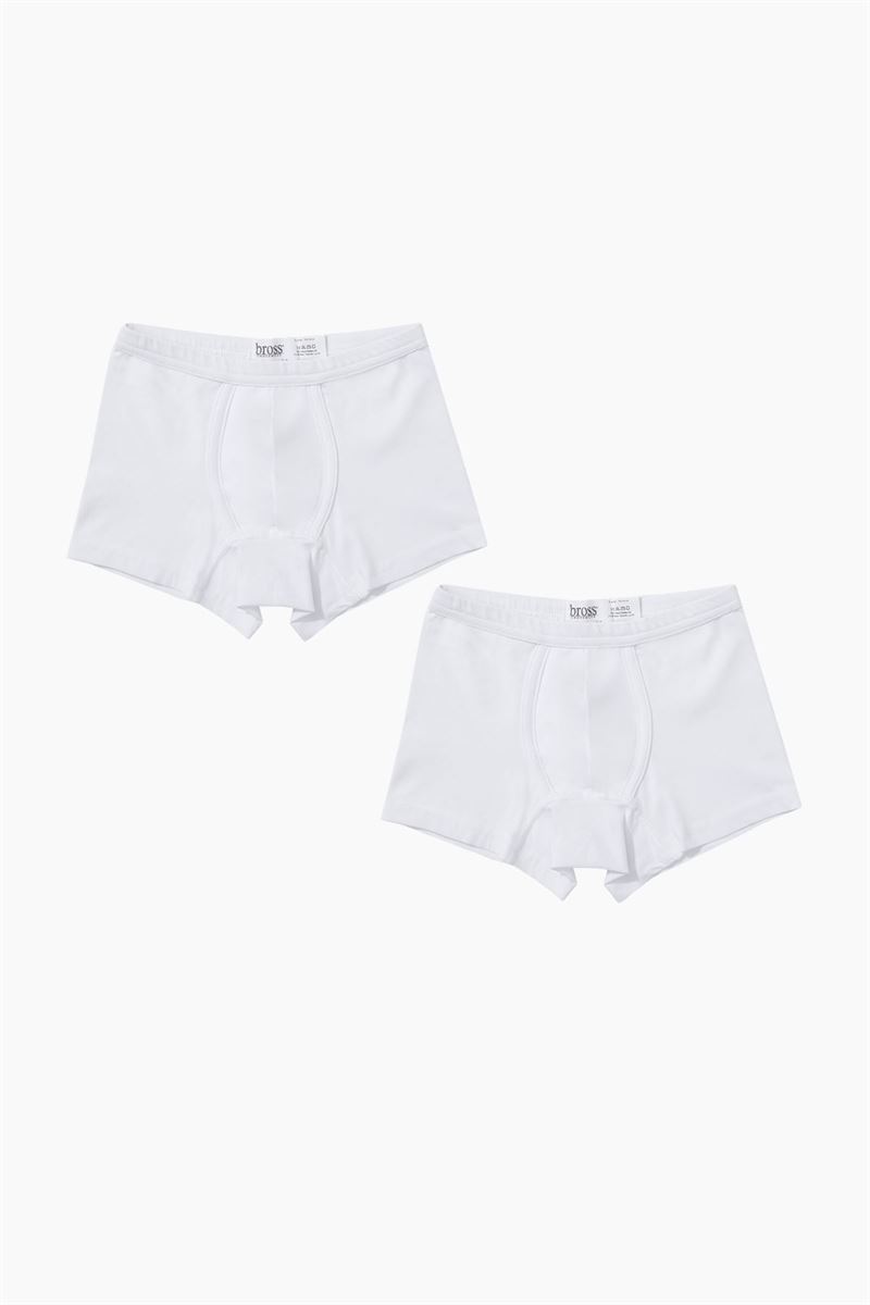 BROSS BOYS LYCRA BOXER WHITE