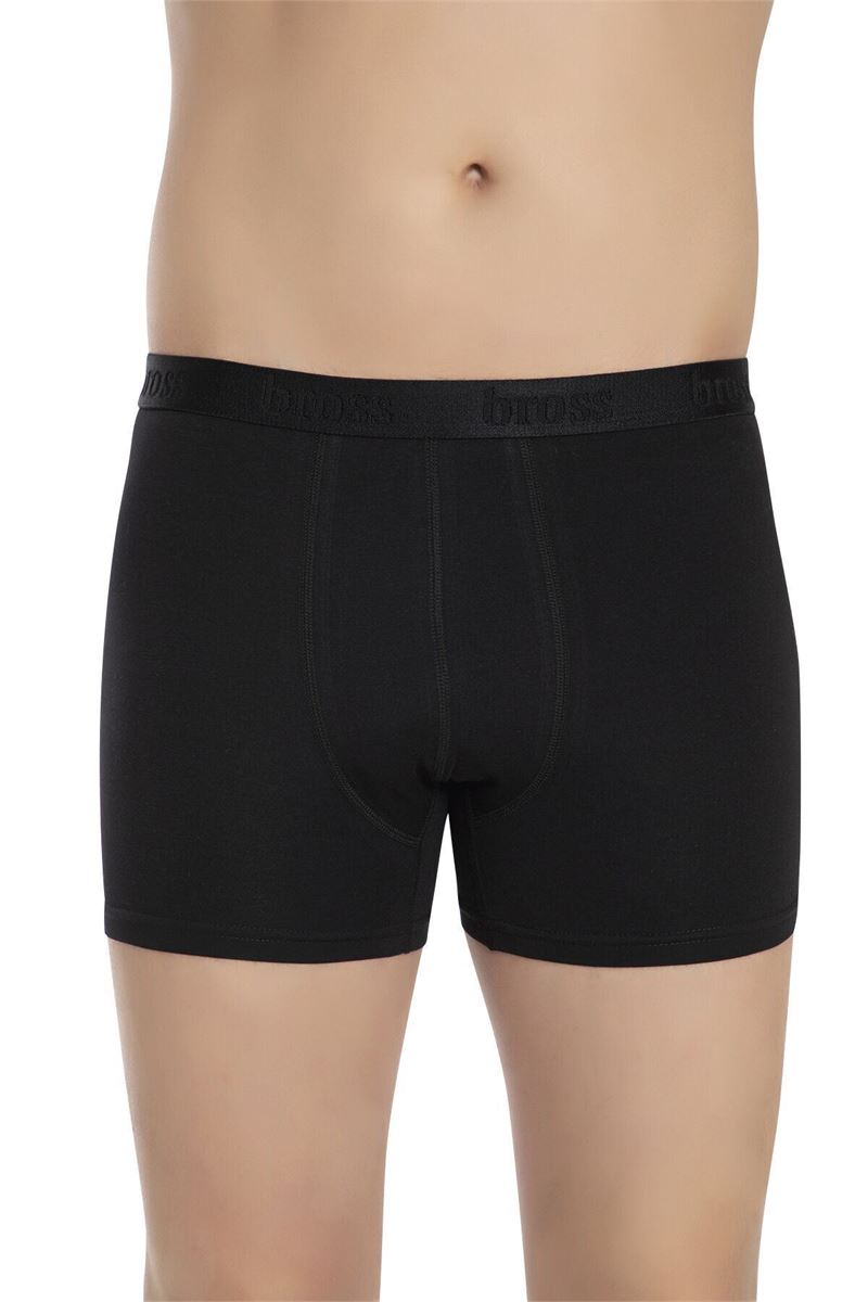 BROSS MEN LYCRA BOXER BLACK