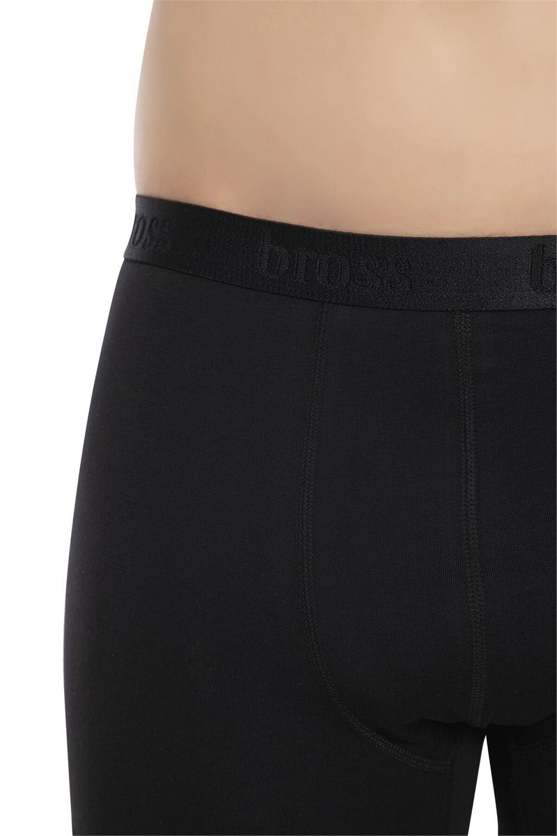 BROSS MEN LYCRA BOXER BLACK