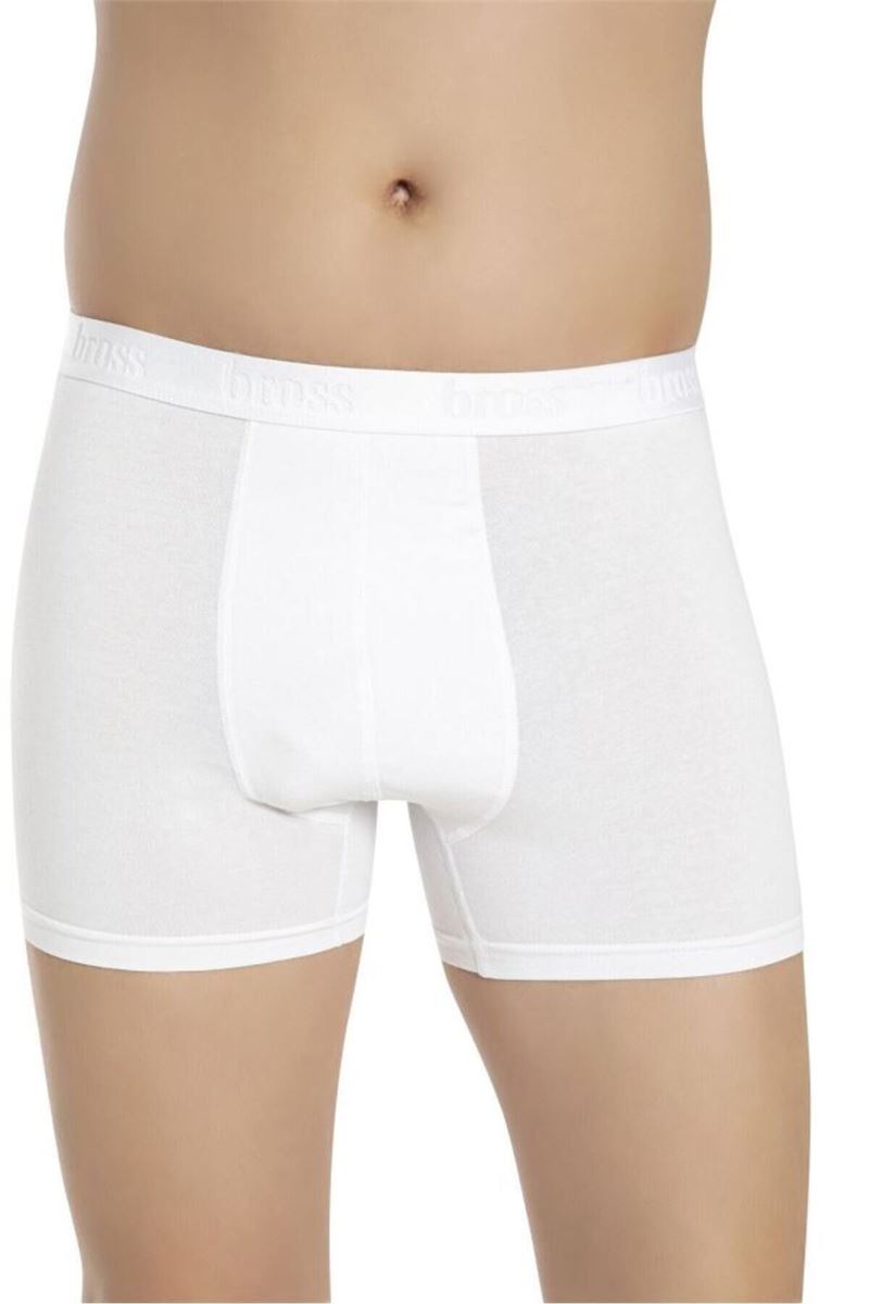 BROSS MEN LYCRA BOXER WHITE