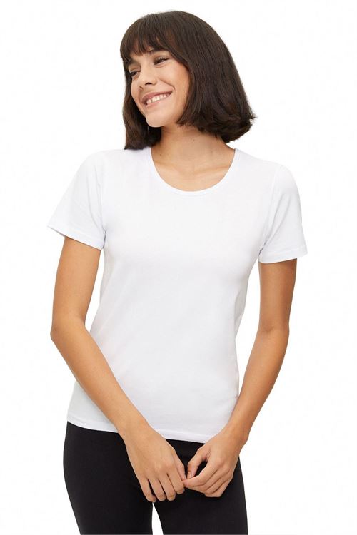 Women Lycra Crew-Neck T-Shirt 6