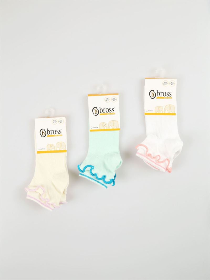 BROSS FRILLED GIRLS  SOCKS ASORTY