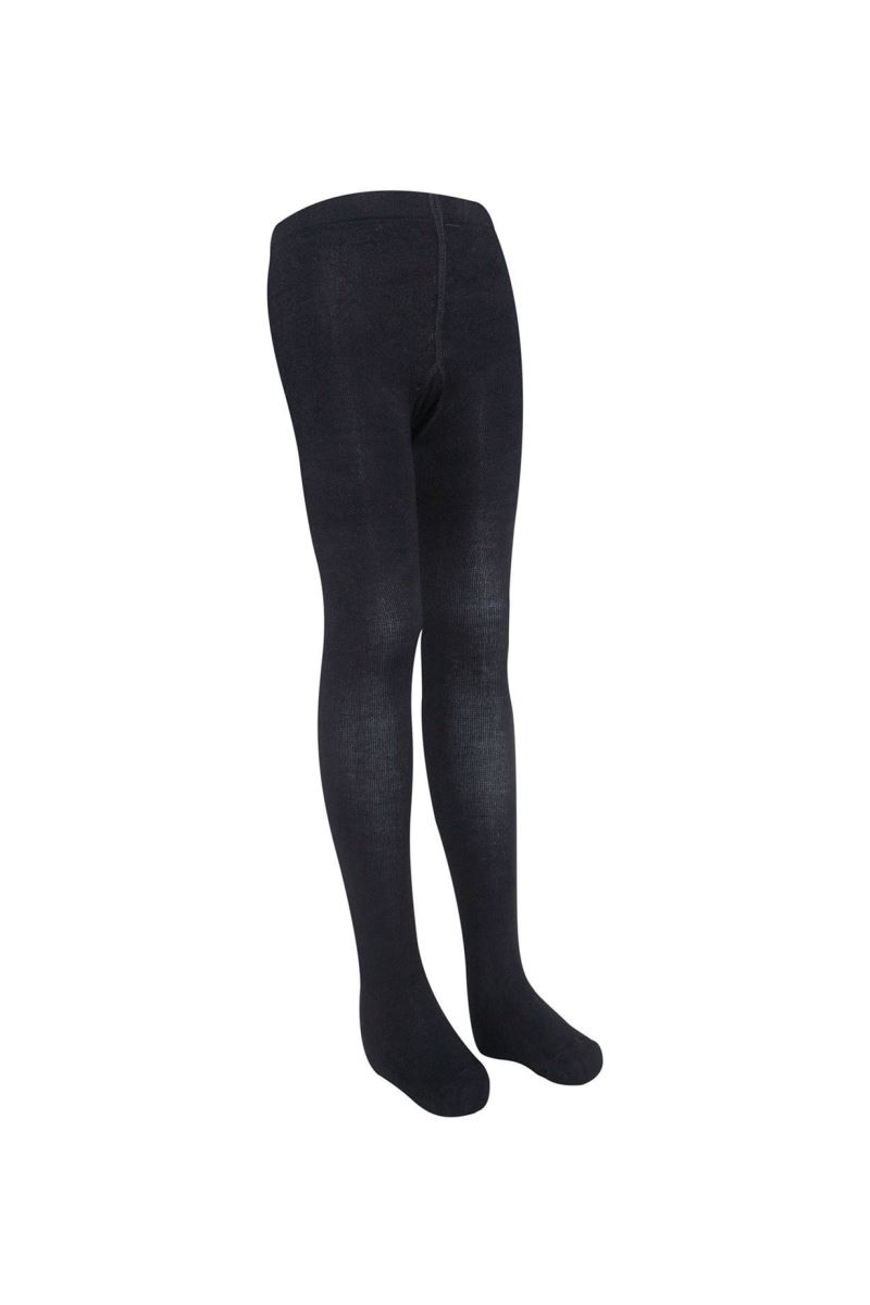 BROSS SIMPLE BAMBOO KIDS  TIGHTS BLACK