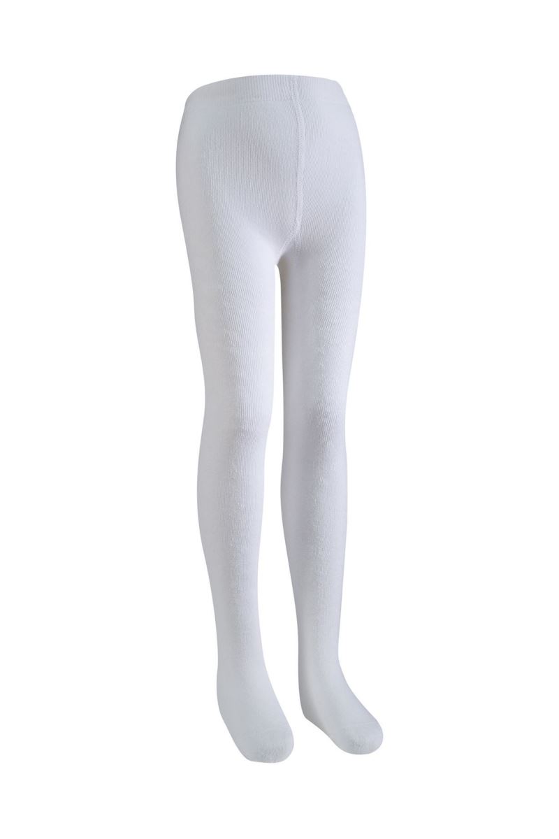 BROSS SIMPLE KIDS  TERRY TIGHTS WHITE