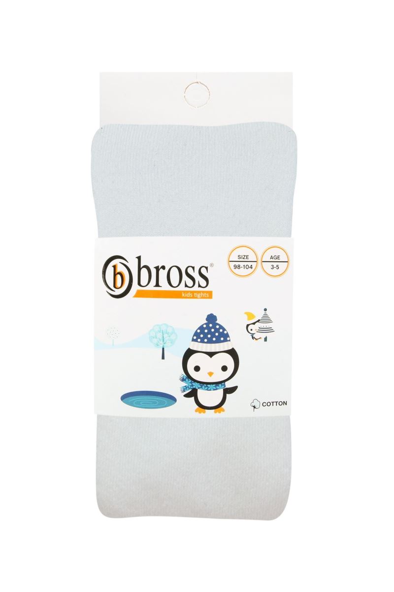 BROSS SIMPLE KIDS  TERRY TIGHTS WHITE