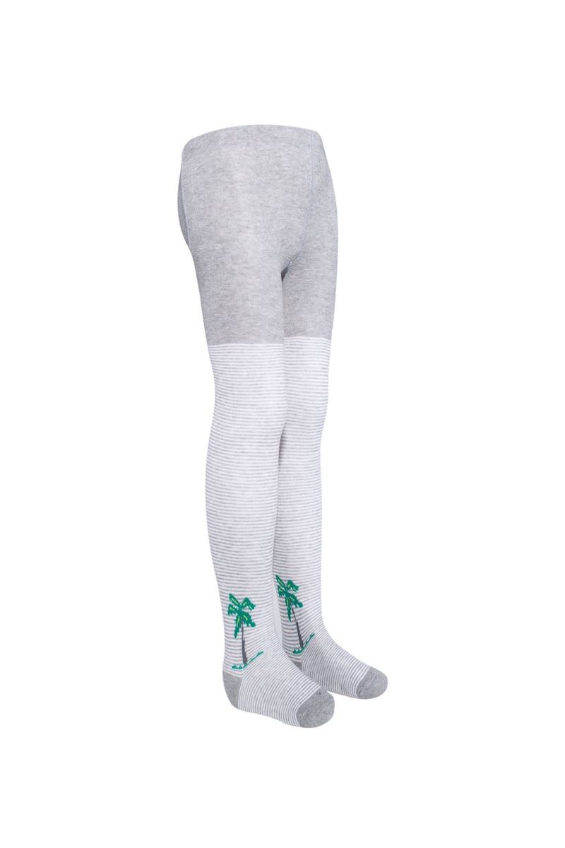 BROSS PALM PATTERNED BOYS  TIGHTS ASORTY