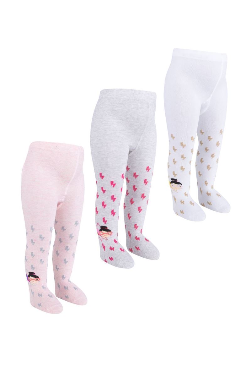 BROSS GIRL PATTERNED BABY GIRLS  SOCKS ASORTY