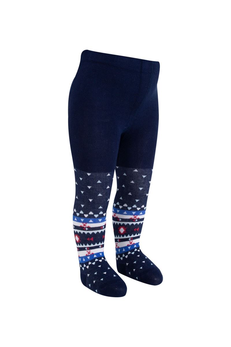 BROSS RUG PATTERNED BABY BOYS  TIGHTS ASORTY