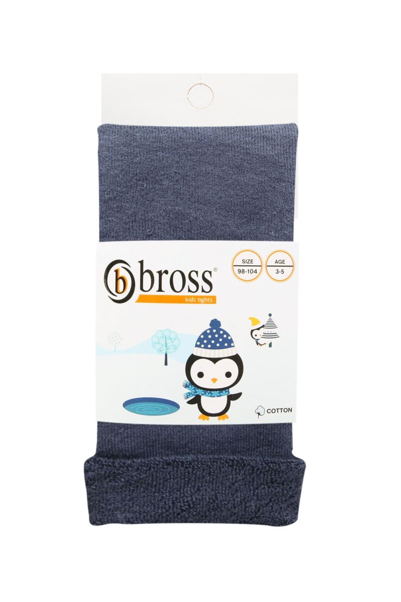 BROSS SIMPLE KIDS  TERRY LEGGING ANTHRACITE