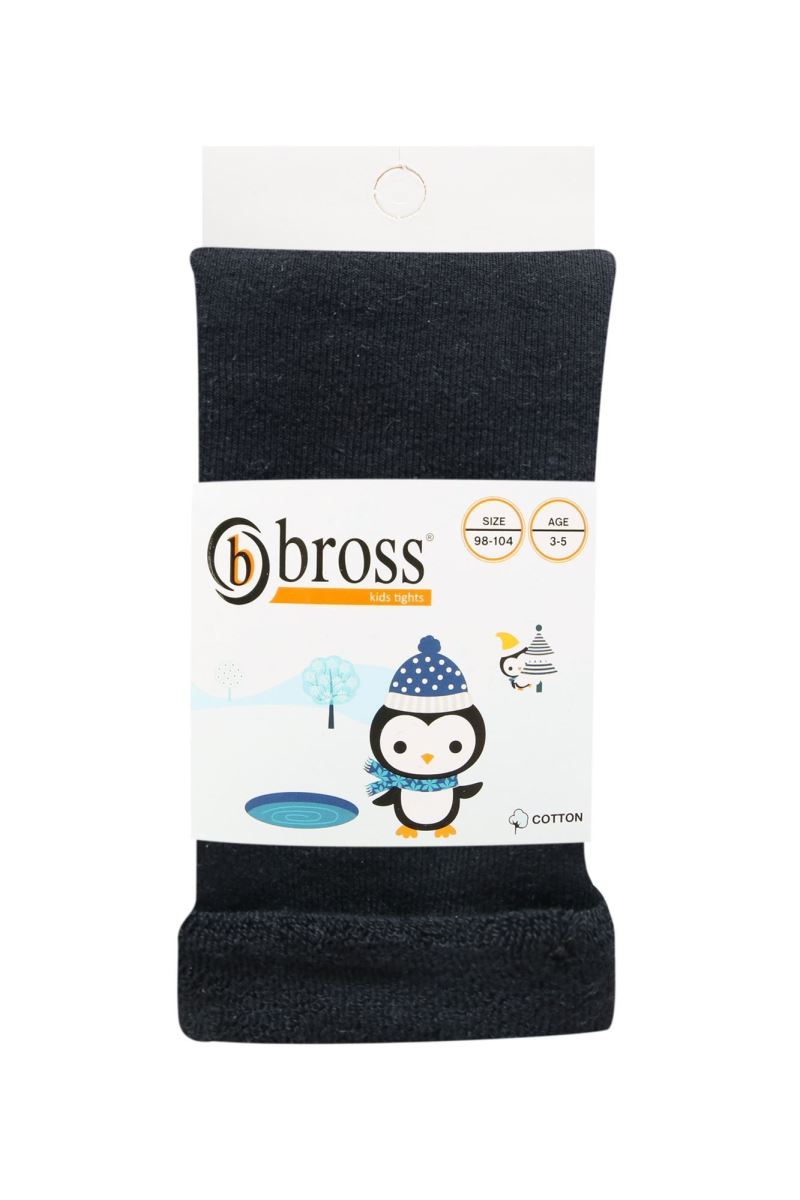 BROSS SIMPLE KIDS  TERRY LEGGING BLACK