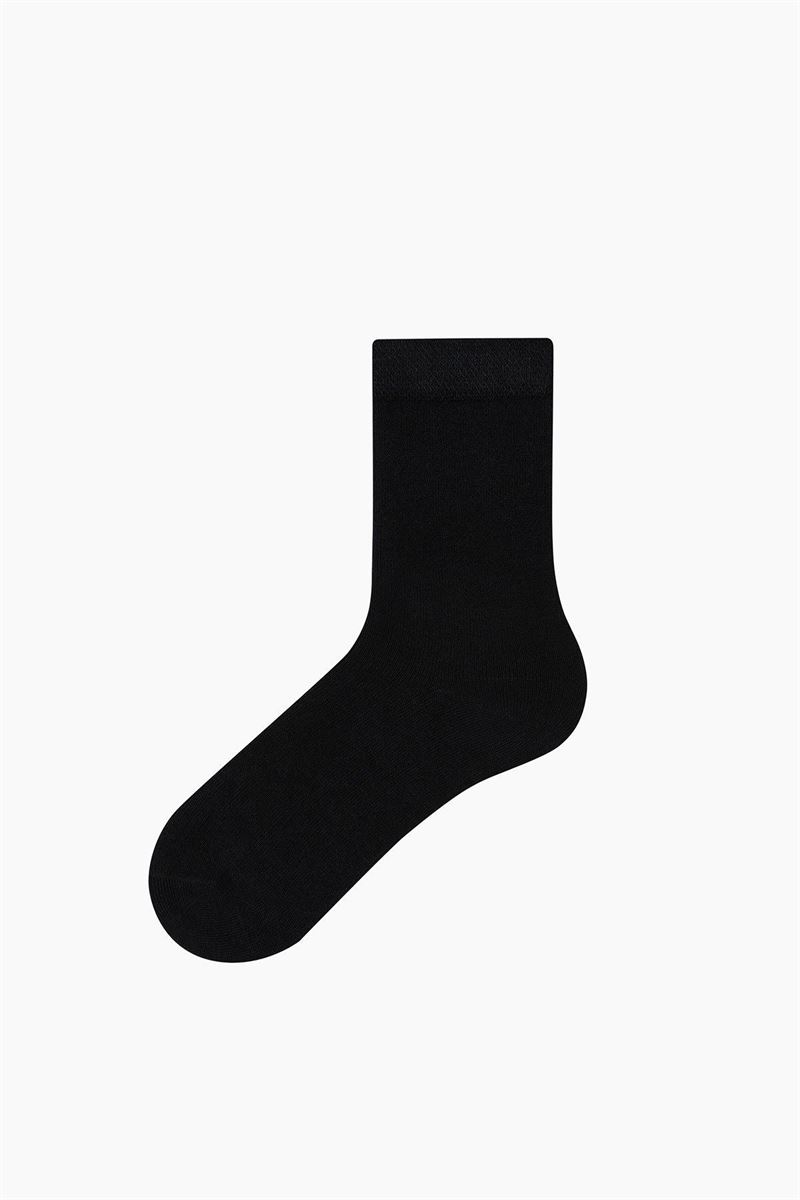 BROSS SIMPLE BAMBOO KIDS  SOCKS BLACK