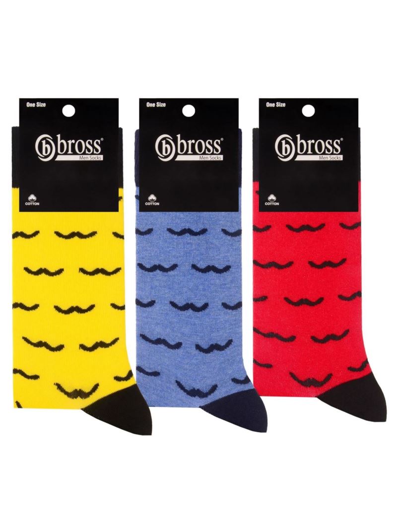 BROSS SEAGULL PATTERNED MEN S SOCKS ASORTY