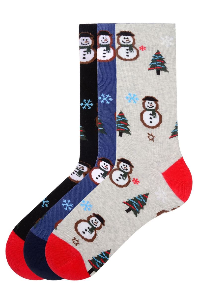 BROSS SANTA CLAUS PATTERNED MEN S SOCKS ASORTY