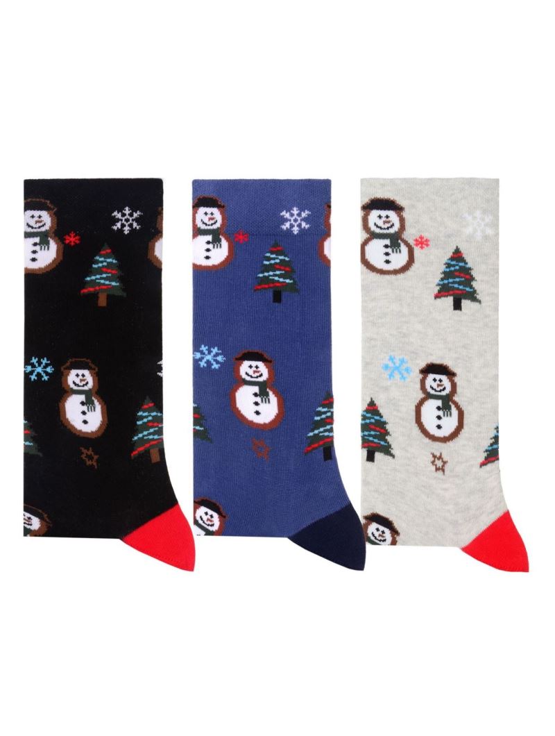 BROSS SANTA CLAUS PATTERNED MEN S SOCKS ASORTY