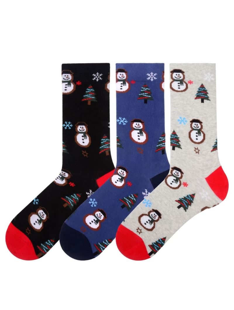 BROSS SANTA CLAUS PATTERNED MEN S SOCKS ASORTY