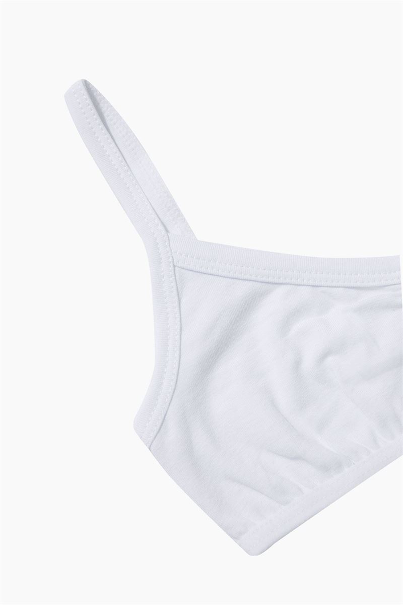 BROSS GIRLS LYCRA BUSTIER WHITE