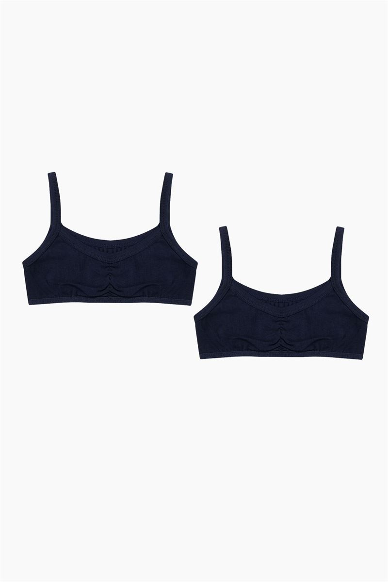 BROSS GIRLS LYCRA BUSTIER NAVY BLUE