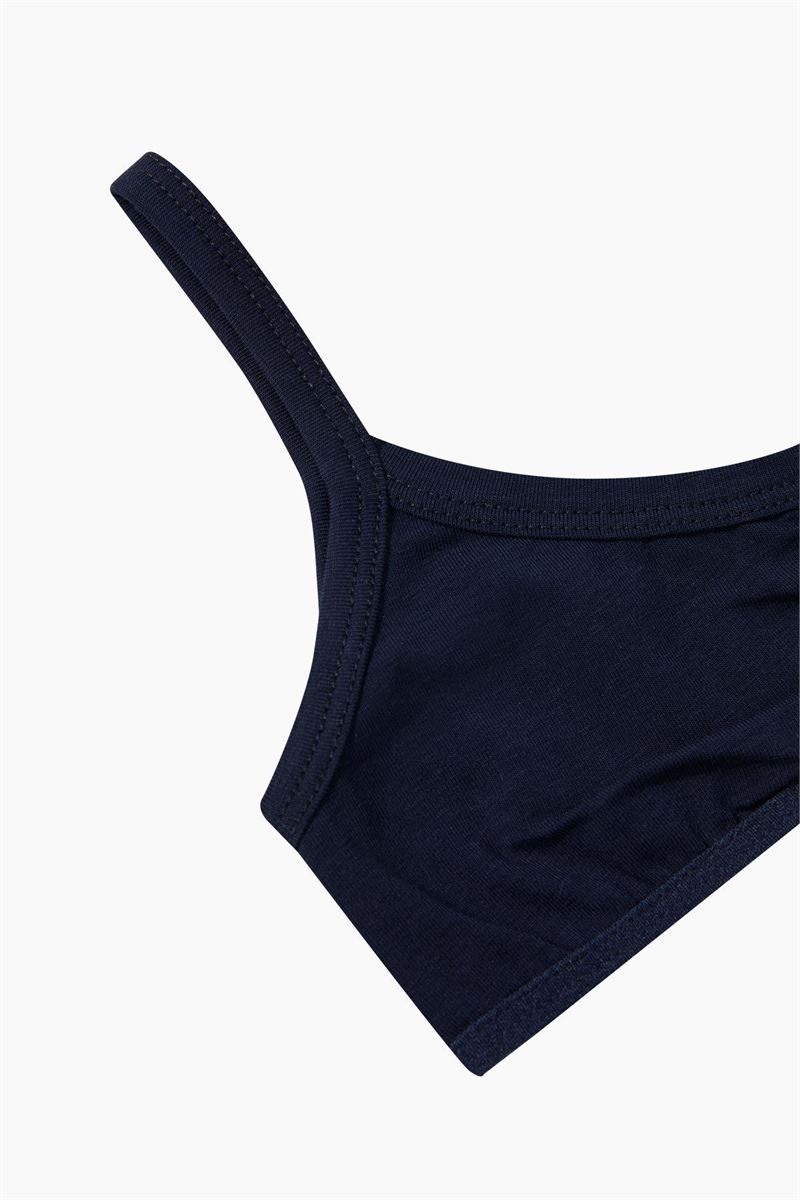 BROSS GIRLS LYCRA BUSTIER NAVY BLUE