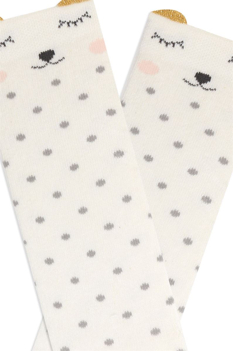 BROSS 3D ANIMAL PATTERNED  GIRL S KNEE-HIGH SOCKS ASORTY