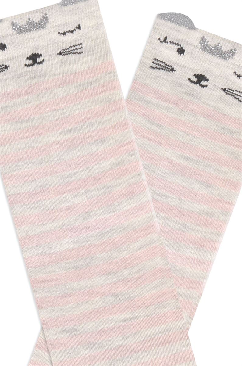 BROSS 3D ANIMAL PATTERNED  GIRL S KNEE-HIGH SOCKS ASORTY