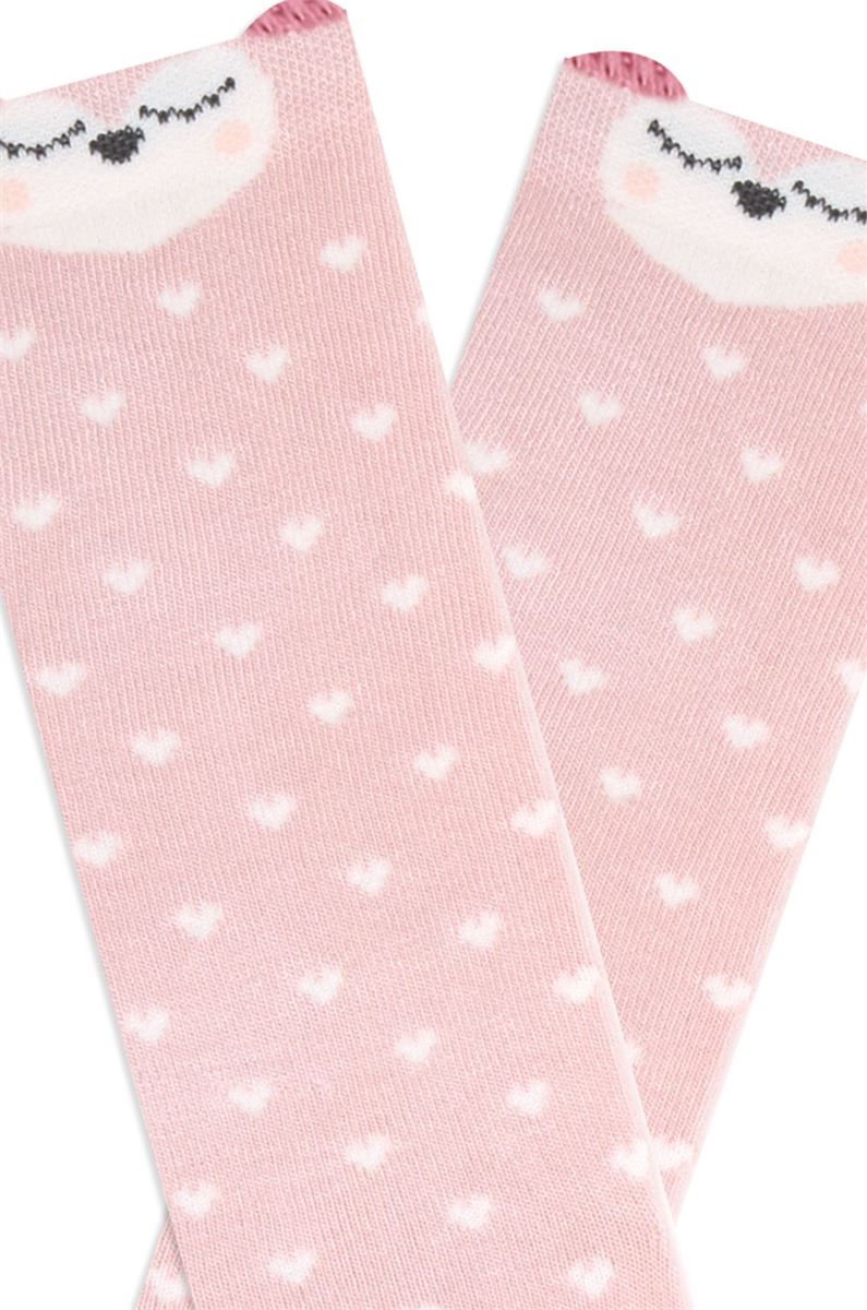 BROSS 3D ANIMAL PATTERNED  GIRL S KNEE-HIGH SOCKS ASORTY