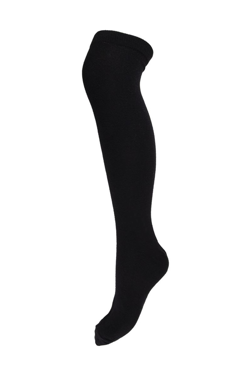 BROSS WOMEN BAMBOO KNEE-HIGH SOCKS BLACK