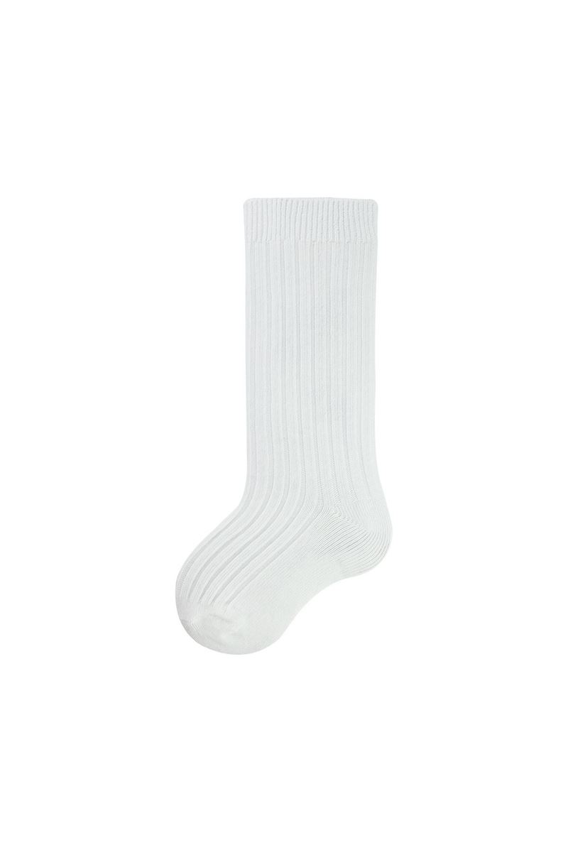 BROSS BABY GIRLS' DERBY KNEE HIGH SOCKS WHITE