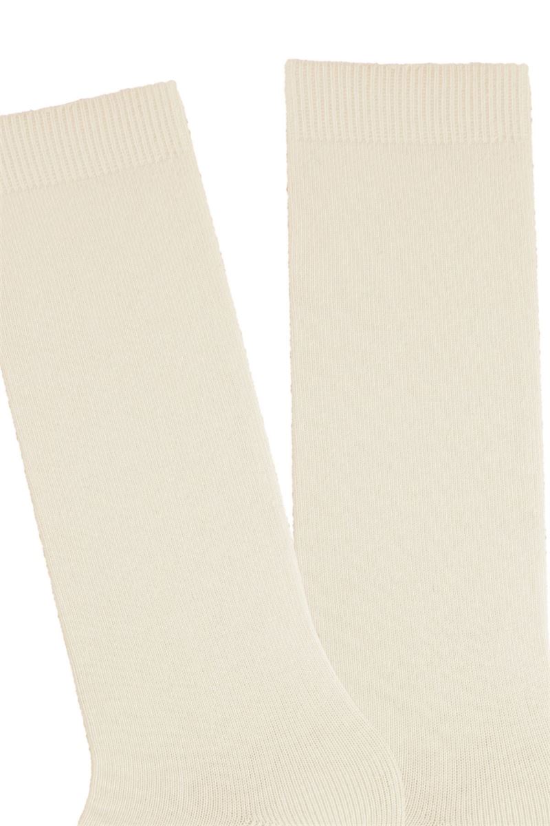 BROSS SIMPLE GIRLS  KNEE-HIGH SOCKS ECRU