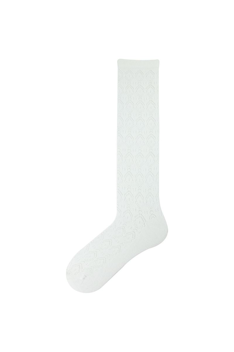 BROSS NET GIRLS  HIGH KNEE SOCKS WHITE