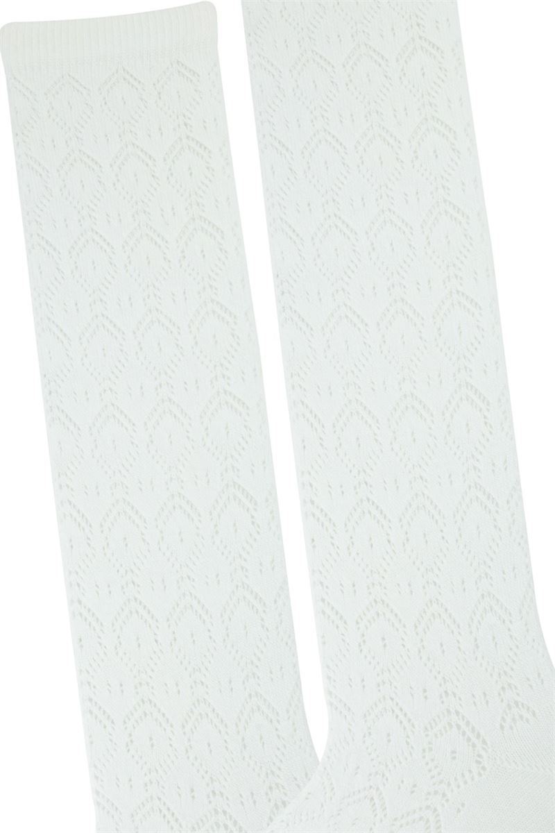 BROSS NET GIRLS  HIGH KNEE SOCKS WHITE