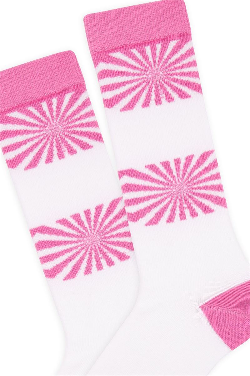 BROSS GIRLS' PINK KNEE-HIGH SOCKS ASORTY