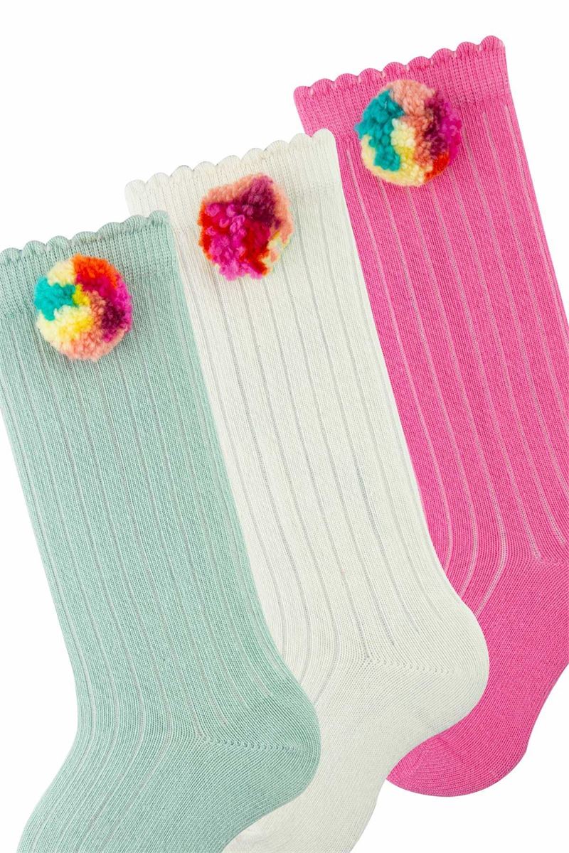 BROSS DERBY BABY GIRLS KNEE HIGH SOCKS ASORTY