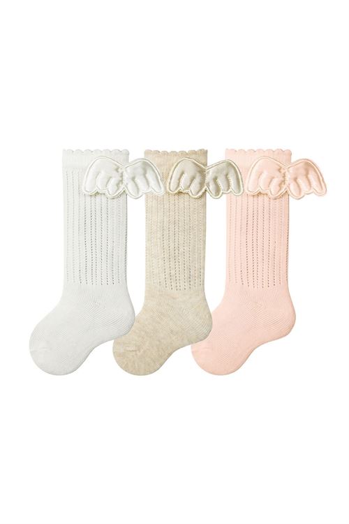 Net Baby Girls Socks With Wing Accessory 12