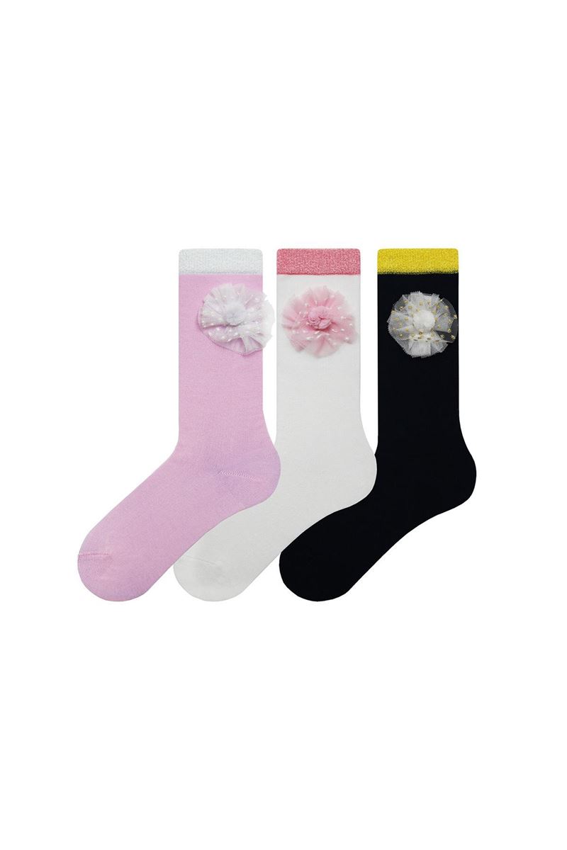 BROSS TULLE KNEE HIGH GIRLS SOCKS ASORTY