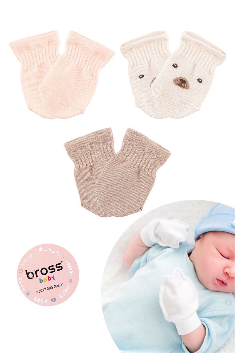 BROSS BABY MITTEN ASORTY