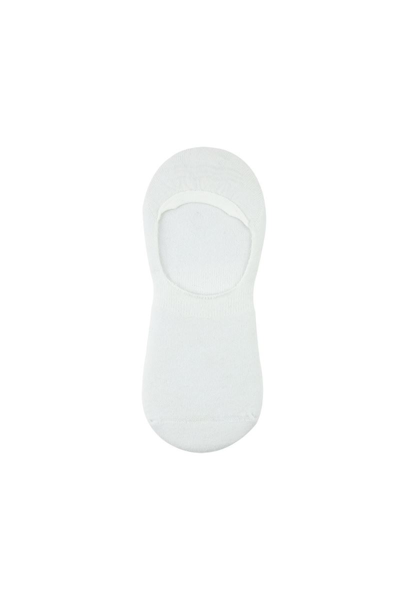 BROSS PATTERNED MEN S TERRY INVISIBLE SOCKS WHITE