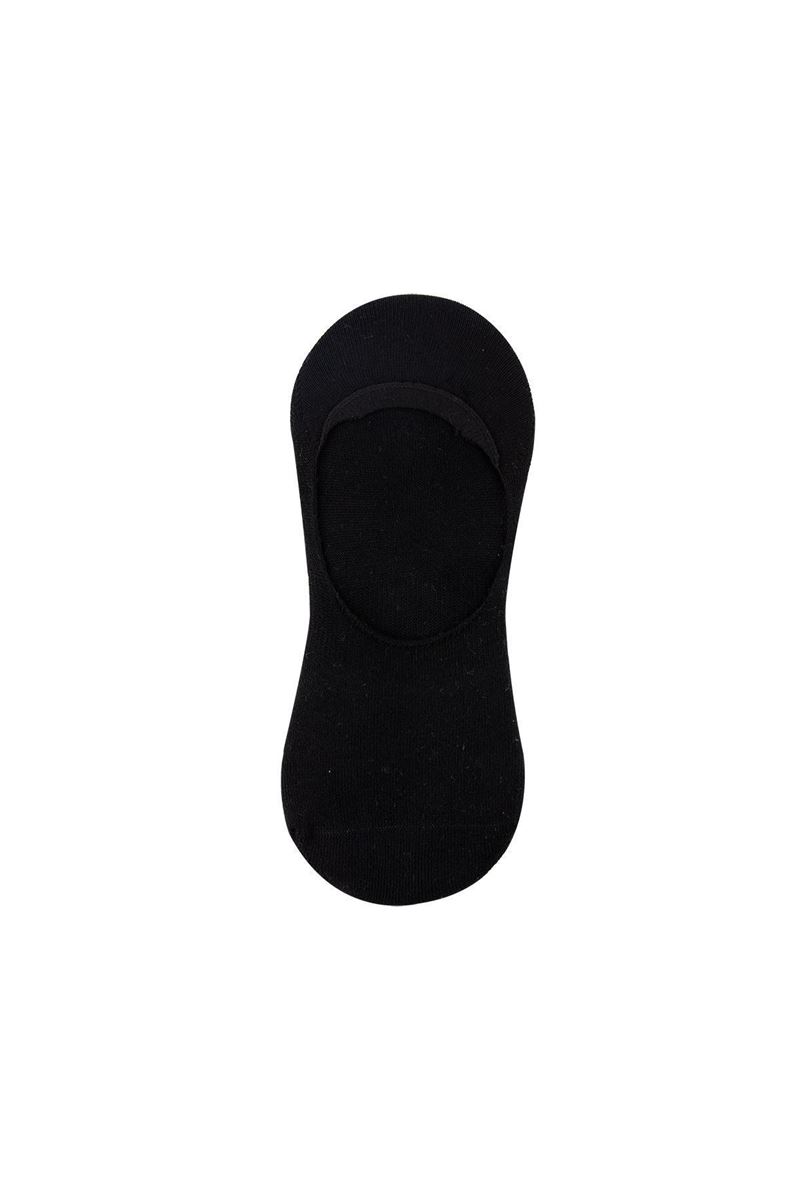 BROSS PATTERNED MEN S TERRY INVISIBLE SOCKS BLACK