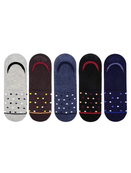 Colorful Spotted Mens Unvisible Socks 12