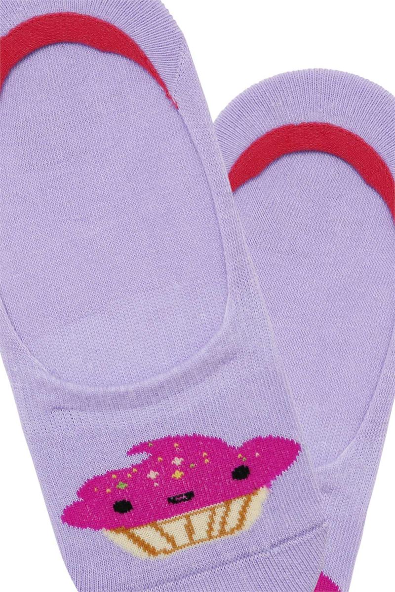 BROSS DESSERT PATTERNED GIRLS NO SHOW SOCKS ASORTY