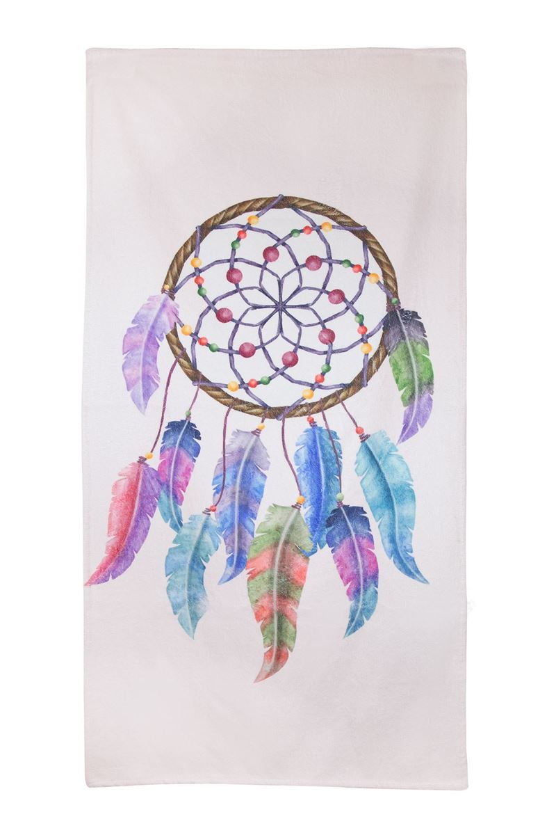 BROSS BROSS MANDALA DESENLİ PLAJ HAVLUSU 75X150 PEMBE