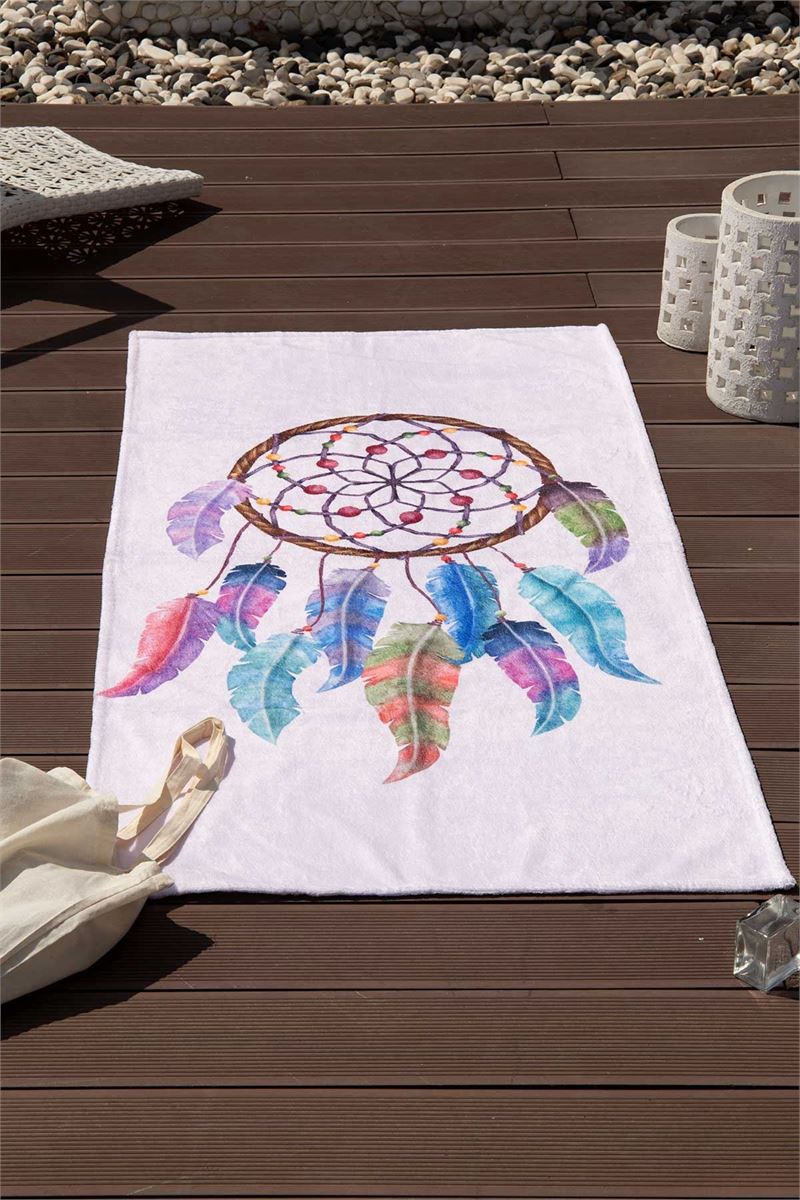 BROSS BROSS MANDALA PATTERN BEACH TOWEL 75X100 PINK