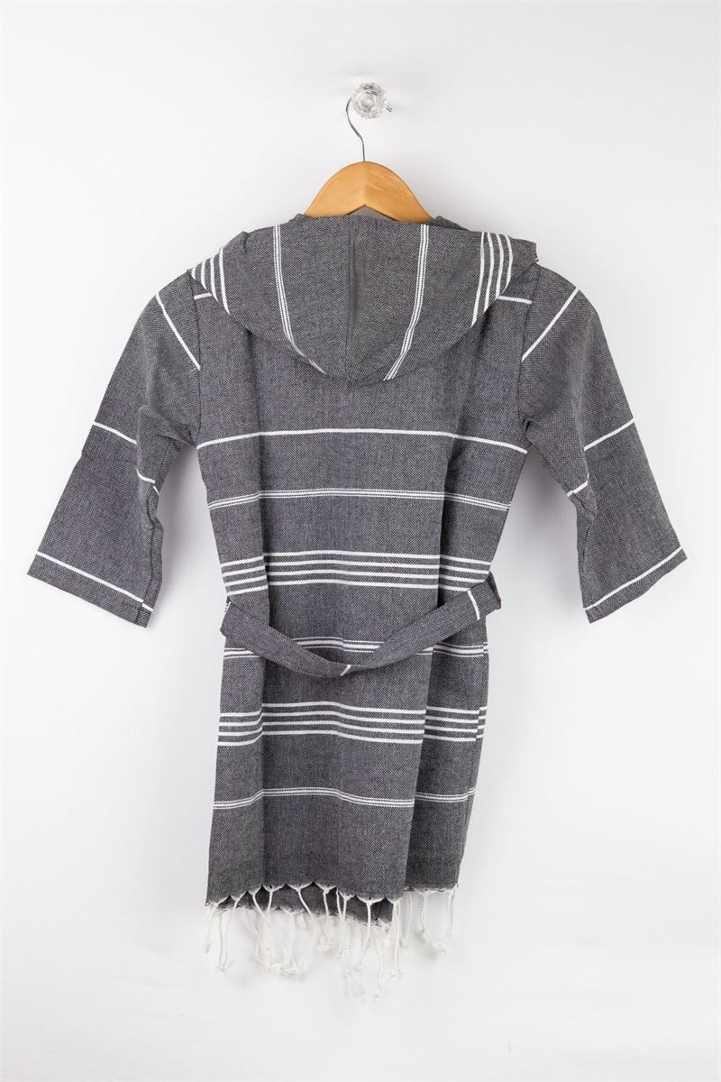 BROSS KIDS LOINCLOTH BATHROBE BLACK